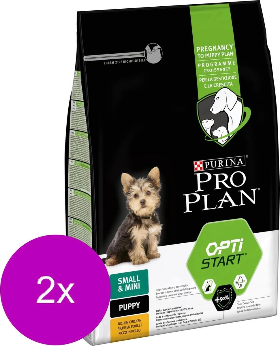 Pro Plan Dog Puppy Small & Mini Breed - Kip - Hondenvoer - 2 X 3 Kg 5 Pro Plan Dog Puppy Small & Mini Breed - Kip - Hondenvoer - 2 X 3 Kg - Afbeelding 3