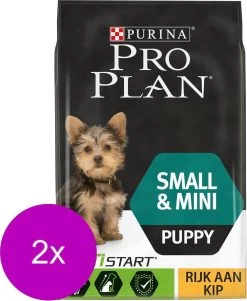 Pro Plan Dog Puppy Small & Mini Breed - Kip - Hondenvoer - 2 X 3 Kg