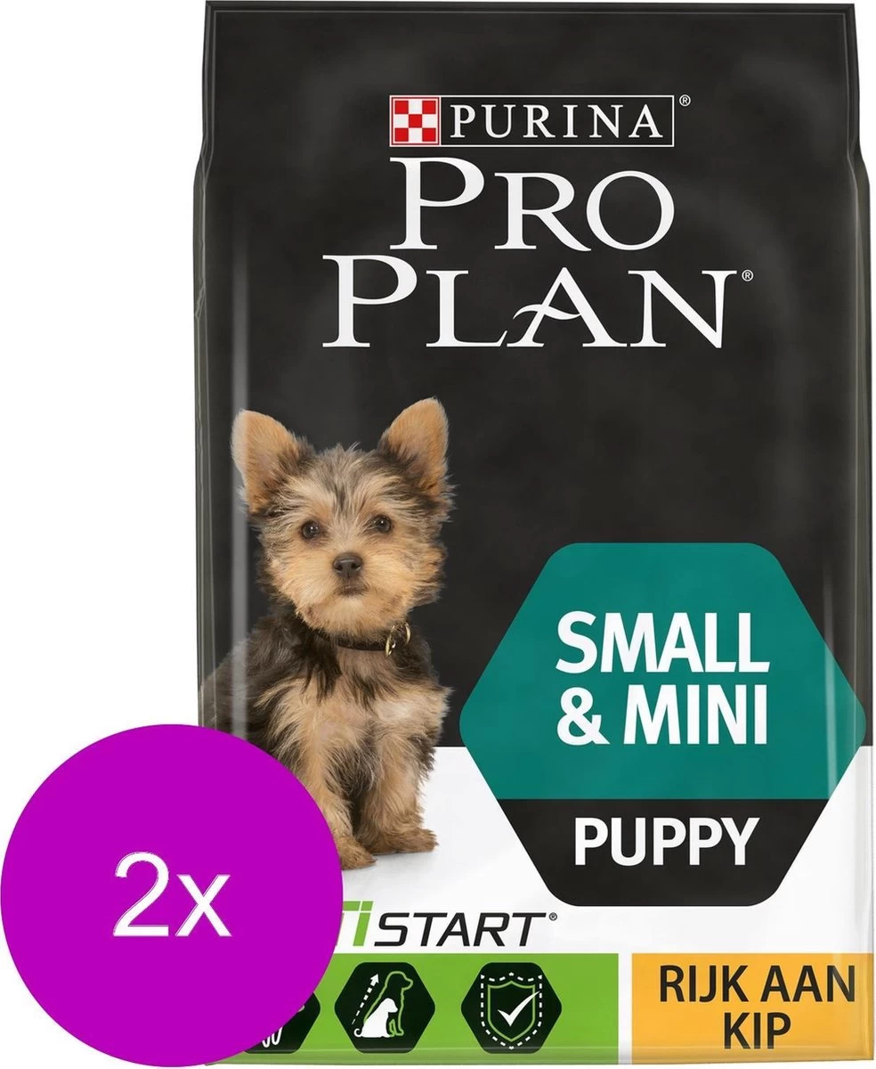 Pro Plan Dog Puppy Small & Mini Breed - Kip - Hondenvoer - 2 X 3 Kg 3 Pro Plan Dog Puppy Small & Mini Breed - Kip - Hondenvoer - 2 X 3 Kg