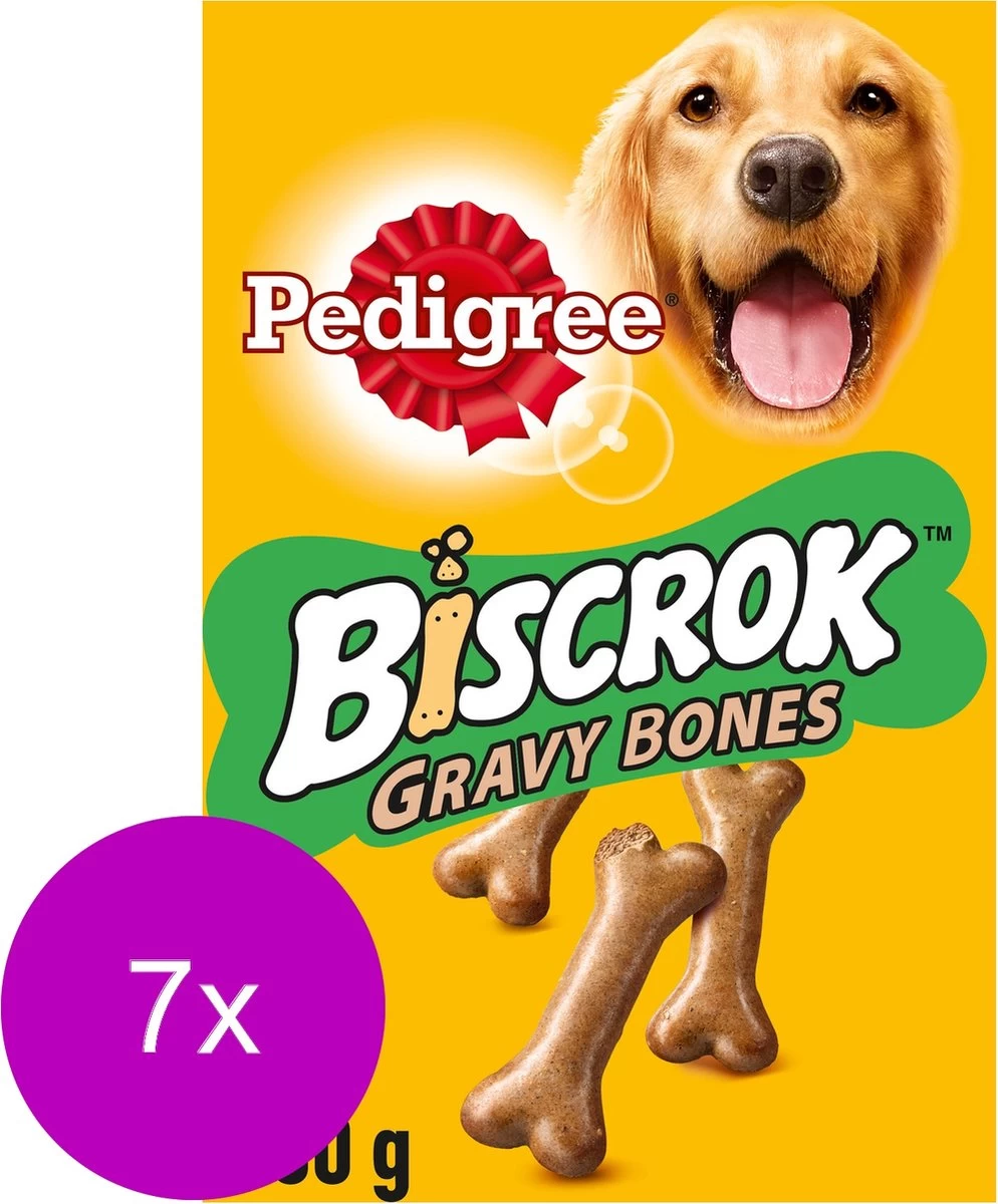 Pedigree Biscrok Gravy Bones Hondensnacks - 7 X 400 Gr 4 Pedigree Biscrok Gravy Bones Hondensnacks - 7 X 400 Gr - Afbeelding 2