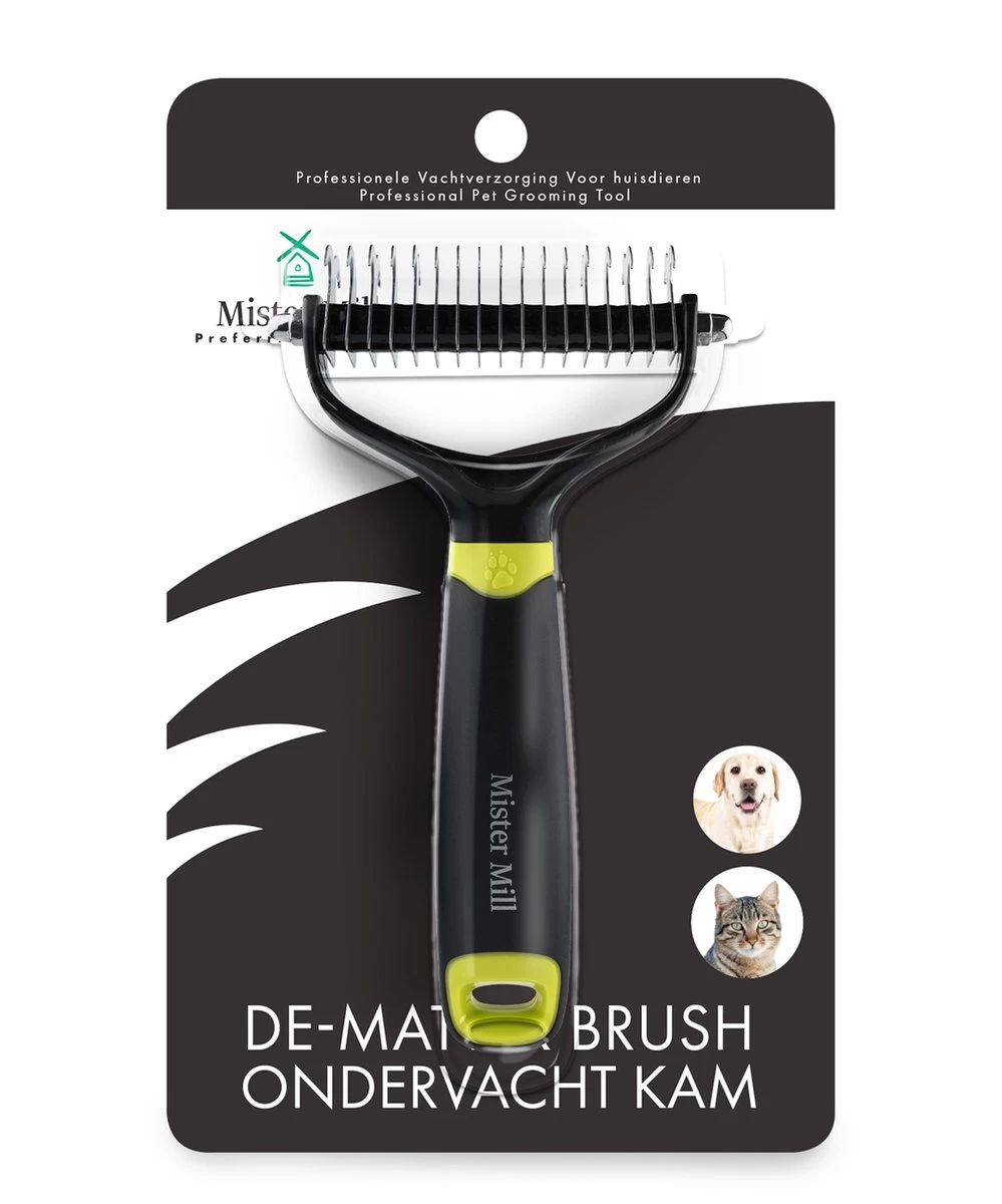 Mister Mill 2 Zijdige Ondervacht Hondenkam - Hondenborstel Kortharig Langharig - Kattenkam - Klittenkam - Kattenborstel - 7 Cm. 10 Mister Mill 2 Zijdige Ondervacht Hondenkam - Hondenborstel Kortharig Langharig - Kattenkam - Klittenkam - Kattenborstel - 7 Cm. - Afbeelding 8