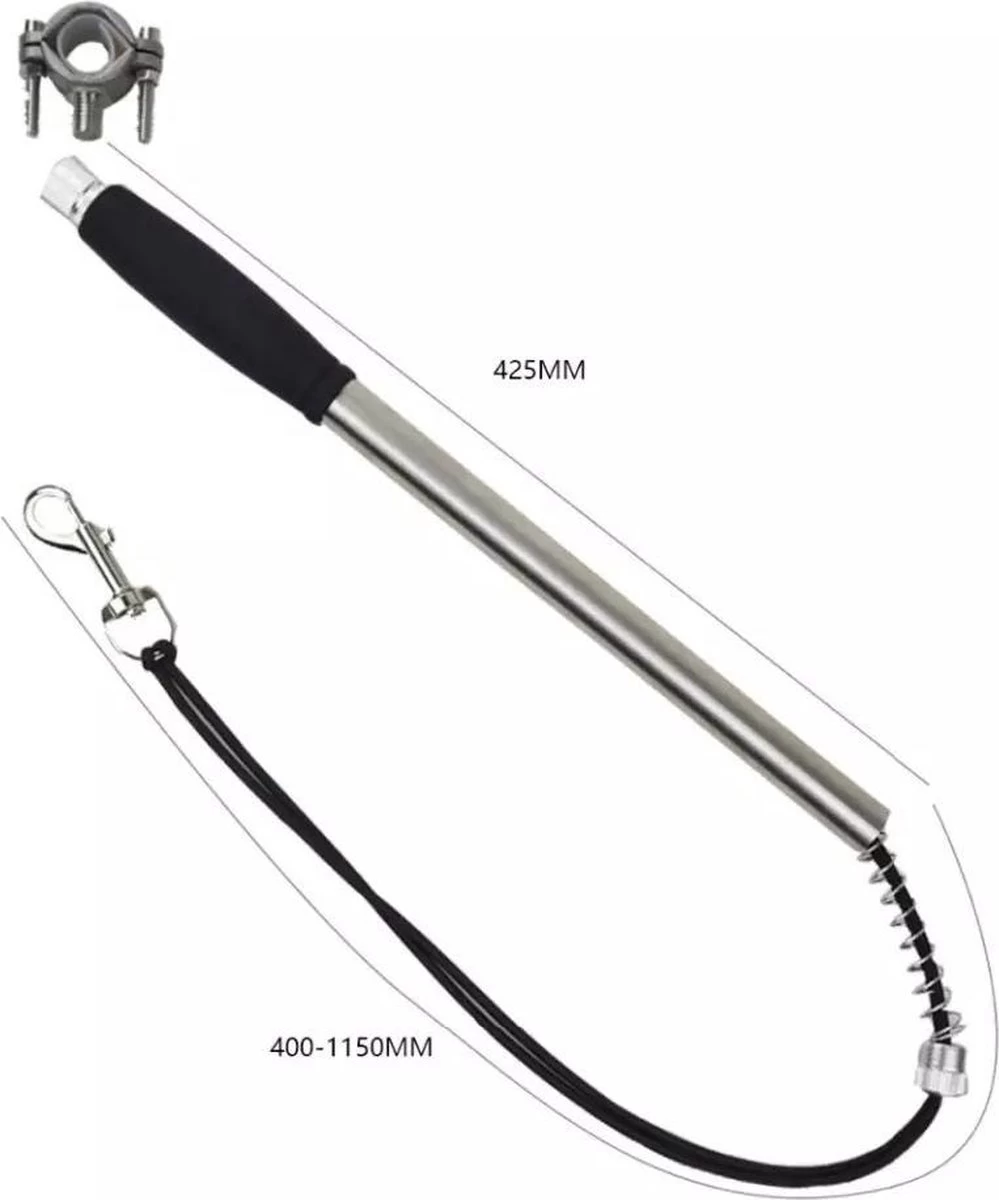 Fiets Hondenriem - Fietsbeugel Voor De Hond -Honden Fietsbeugel - Hondenlijn-Lijn Dog- Afstandshouder Hond 5 Fiets Hondenriem - Fietsbeugel Voor De Hond -Honden Fietsbeugel - Hondenlijn-Lijn Dog- Afstandshouder Hond - Afbeelding 3